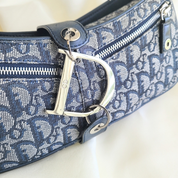 💎DIOR BLUE TROTTER CHARM POCHETTE💎 - Picture 6 of 10